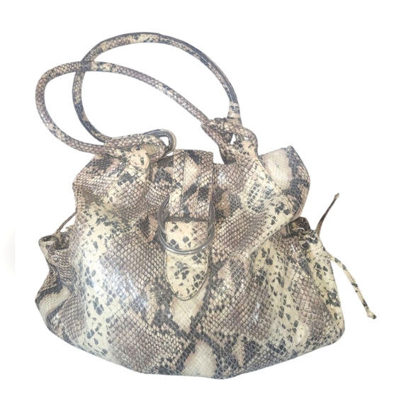 Chaps Est 1978 Vintage Elegant Snakeskin Patterned Ralph Lauren Women's Bag - Picture 11 of 13